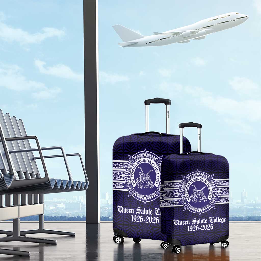 Tonga Queen Salote College 100 years Luggage Cover QSC 1926-2026 Tongan Pattern