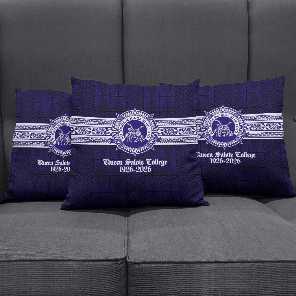 Tonga Queen Salote College 100 years Pillow Cover QSC 1926-2026 Tongan Pattern