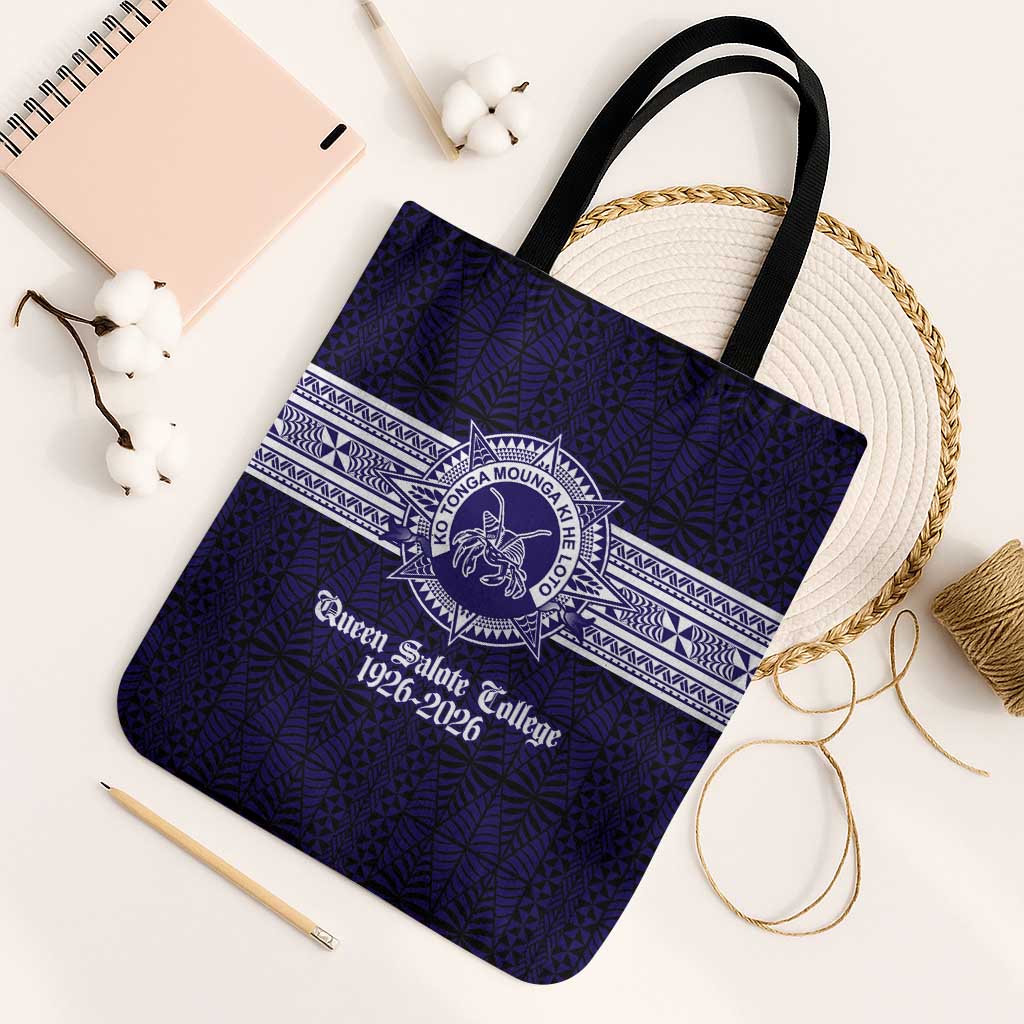 Tonga Queen Salote College 100 years Tote Bag QSC 1926-2026 Tongan Pattern