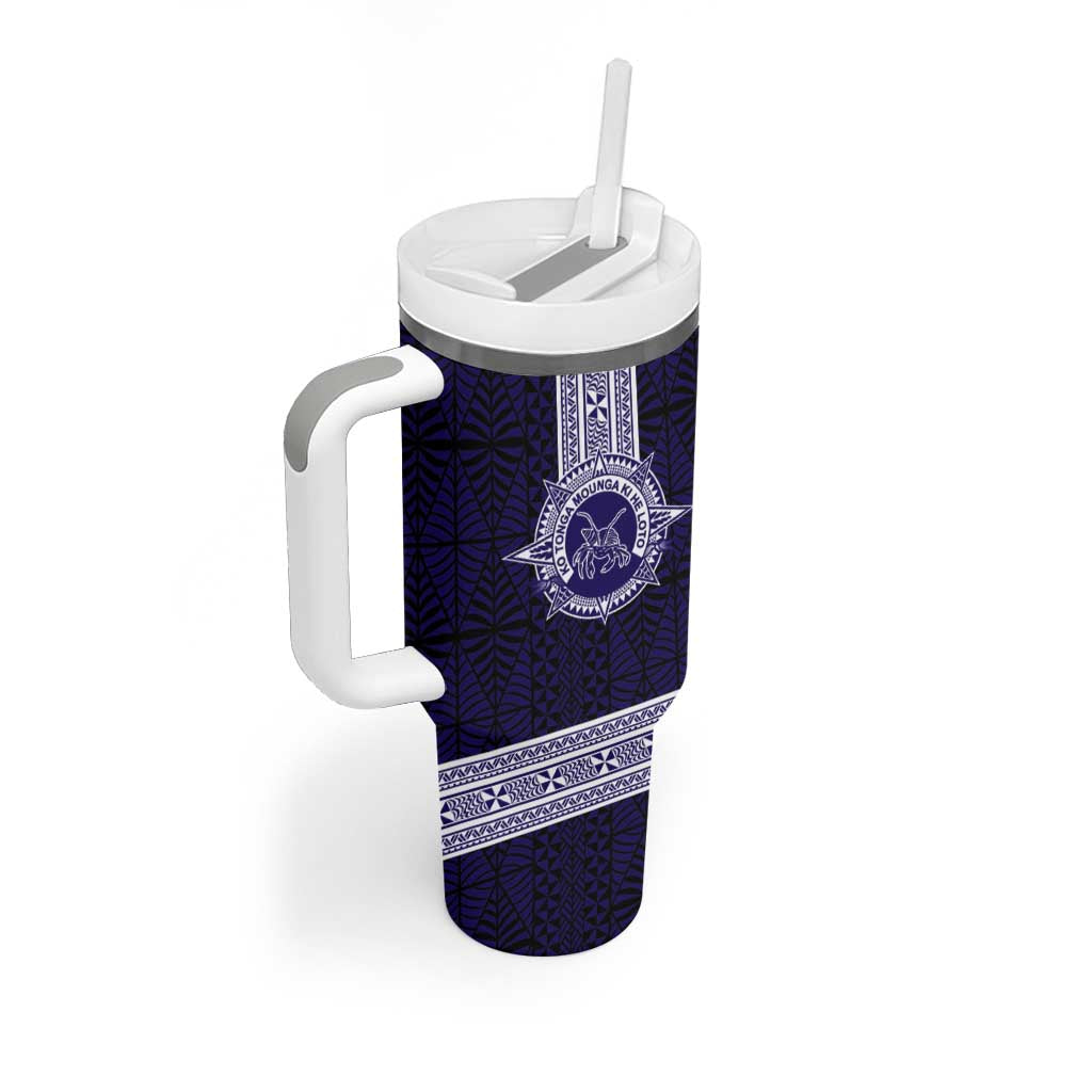 Tonga Queen Salote College 100 years Tumbler With Handle QSC 1926-2026 Tongan Pattern LT9 - Polynesian Pride