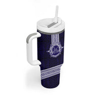 Tonga Queen Salote College 100 years Tumbler With Handle QSC 1926-2026 Tongan Pattern LT9 - Polynesian Pride