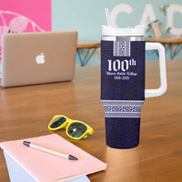 Tonga Queen Salote College 100 years Tumbler With Handle QSC 1926-2026 Tongan Pattern LT9 - Polynesian Pride