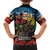 Kangaroo-Kiwi Soldier ANZAC Personalised Family Matching Long Sleeve Bodycon Dress and Hawaiian Shirt Golden Wattle and Pohutukawa Flowers