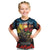 Kangaroo-Kiwi Soldier ANZAC Personalised Kid T Shirt Golden Wattle and Pohutukawa Flowers