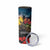 Kangaroo-Kiwi Soldier ANZAC Personalised Skinny Tumbler Golden Wattle and Pohutukawa Flowers