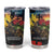 Kangaroo-Kiwi Soldier ANZAC Personalised Tumbler Cup Golden Wattle and Pohutukawa Flowers