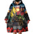 Kangaroo-Kiwi Soldier ANZAC Personalised Wearable Blanket Hoodie Golden Wattle and Pohutukawa Flowers