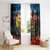 Kangaroo-Kiwi Soldier ANZAC Personalised Window Curtain Golden Wattle and Pohutukawa Flowers