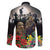 Kangaroo-Kiwi Soldier ANZAC Personalised Family Matching Summer Maxi Dress and Hawaiian Shirt Golden Wattle Poppy Flowers