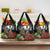 Kangaroo-Kiwi Soldier ANZAC Personalised Grocery Bag Golden Wattle Poppy Flowers