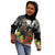 Kangaroo-Kiwi Soldier ANZAC Personalised Kid Hoodie Golden Wattle Poppy Flowers