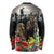Kangaroo-Kiwi Soldier ANZAC Personalised Long Sleeve Shirt Golden Wattle Poppy Flowers