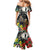 Kangaroo-Kiwi Soldier ANZAC Personalised Mermaid Dress Golden Wattle Poppy Flowers