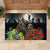 Kangaroo-Kiwi Soldier ANZAC Personalised Rubber Doormat Golden Wattle Poppy Flowers