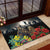Kangaroo-Kiwi Soldier ANZAC Personalised Rubber Doormat Golden Wattle Poppy Flowers