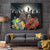 Kangaroo-Kiwi Soldier ANZAC Personalised Tapestry Golden Wattle Poppy Flowers