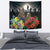 Kangaroo-Kiwi Soldier ANZAC Personalised Tapestry Golden Wattle Poppy Flowers
