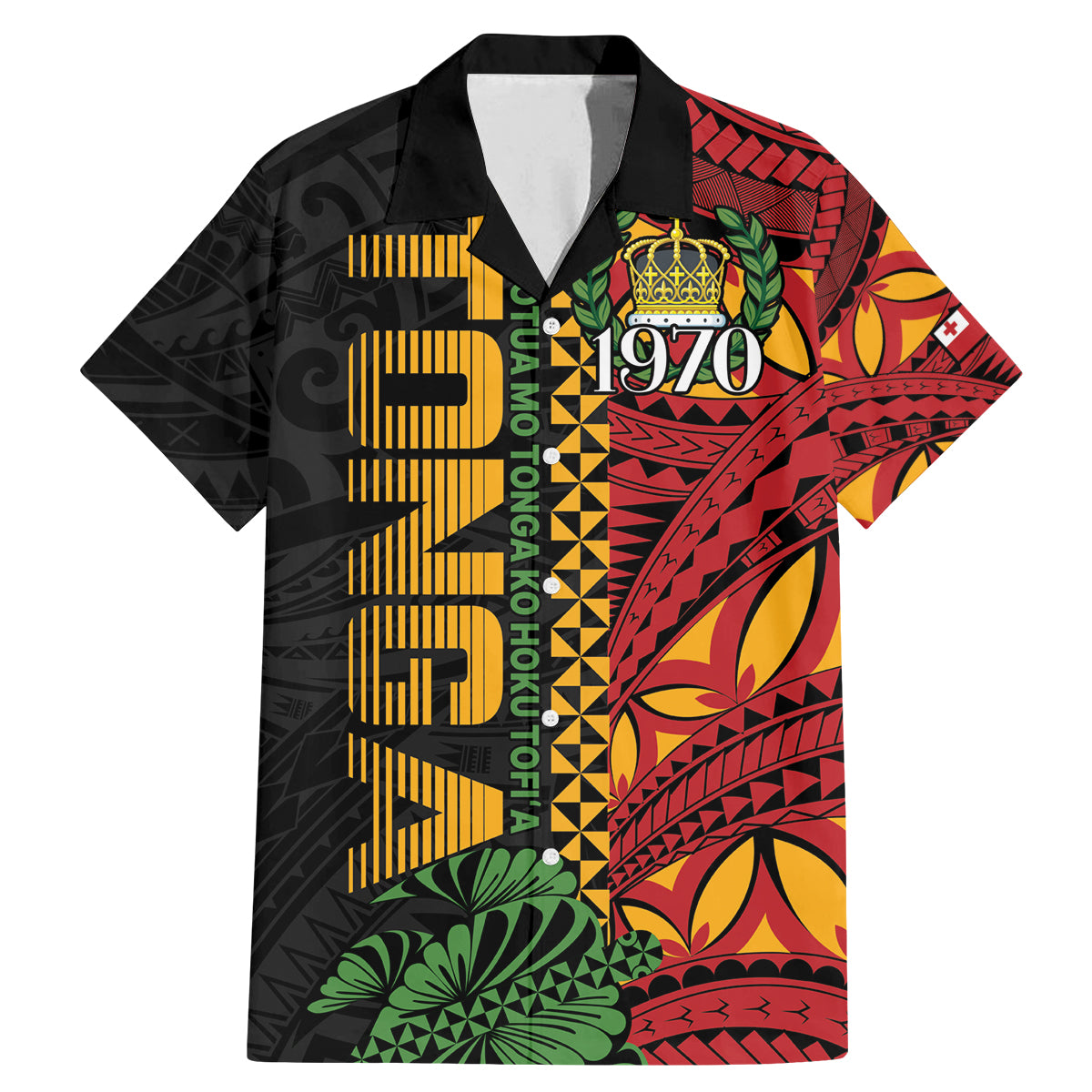 Personalised Tonga Emancipation Day Family Matching Mermaid Dress and Hawaiian Shirt Puleanga Fakatui O Since 1970