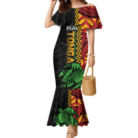 Personalised Tonga Emancipation Day Family Matching Mermaid Dress and Hawaiian Shirt Puleanga Fakatui O Since 1970
