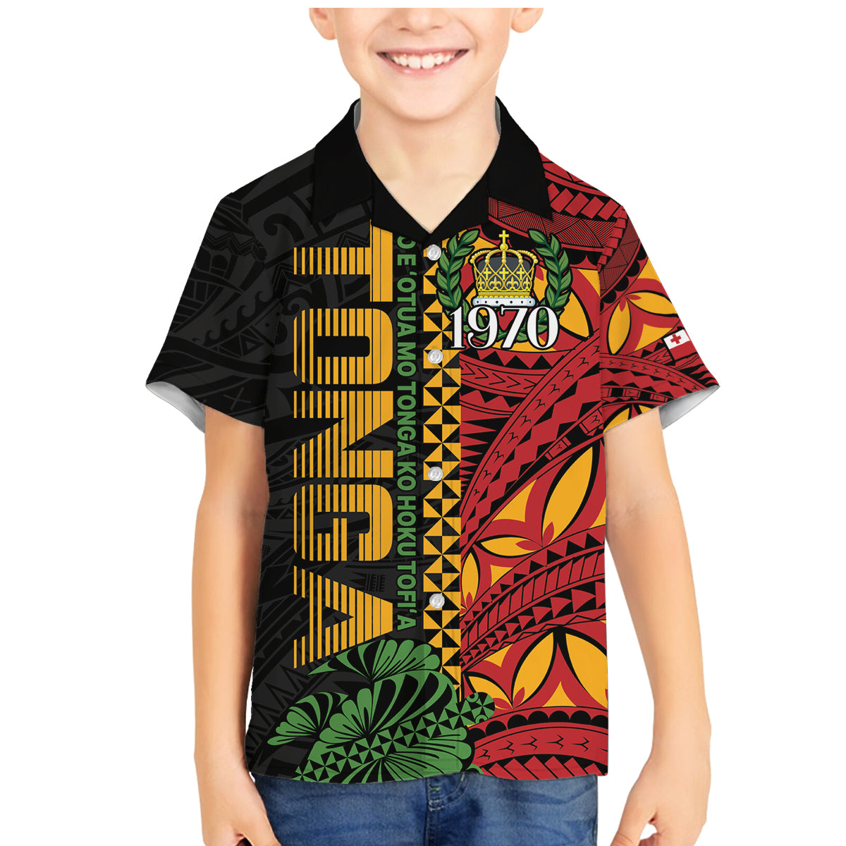 Personalised Tonga Emancipation Day Family Matching Mermaid Dress and Hawaiian Shirt Puleanga Fakatui O Since 1970
