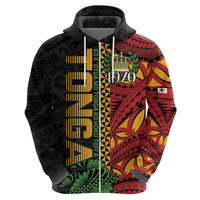 Personalised Tonga Emancipation Day Zip Hoodie Puleanga Fakatui O Since 1970