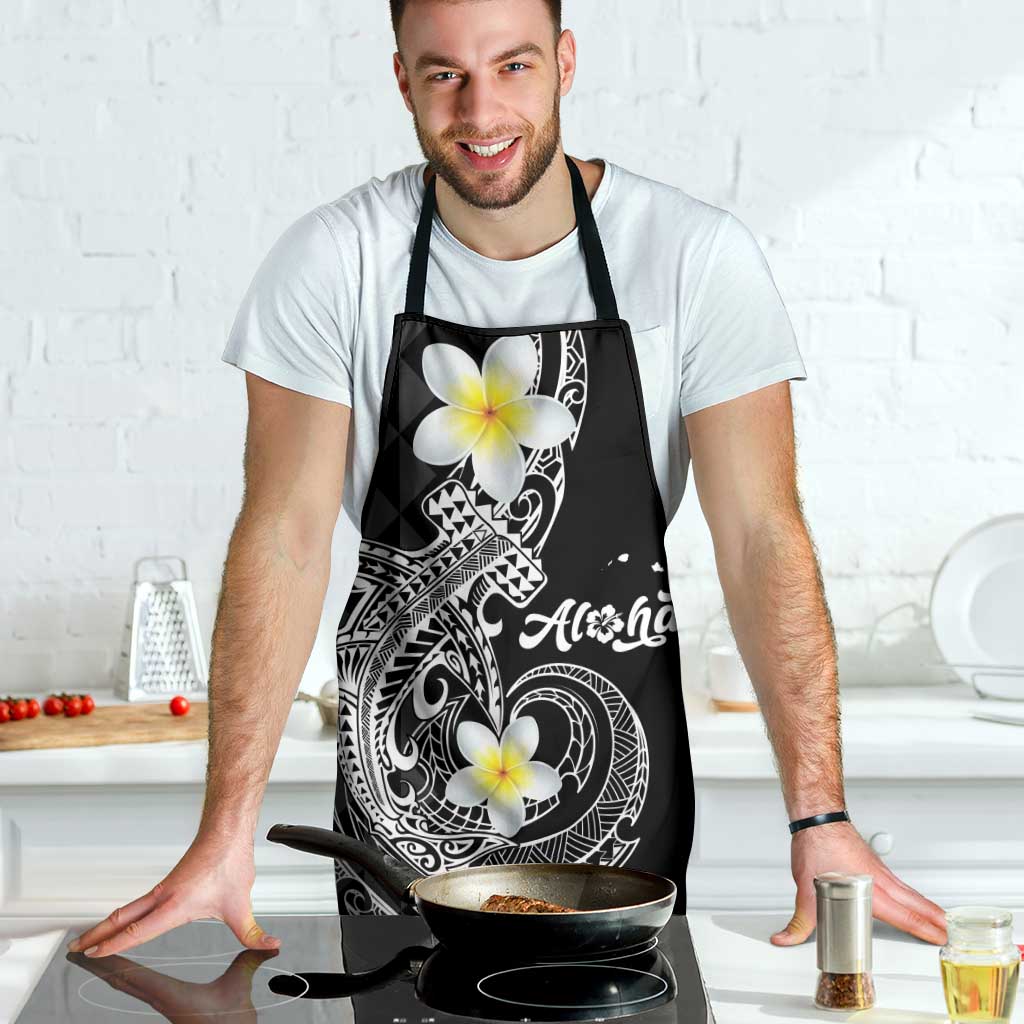 Aloha Hammerhead Shark Apron Black Hawaiian Kakau Tribal Tattoo - Polynesian Pride