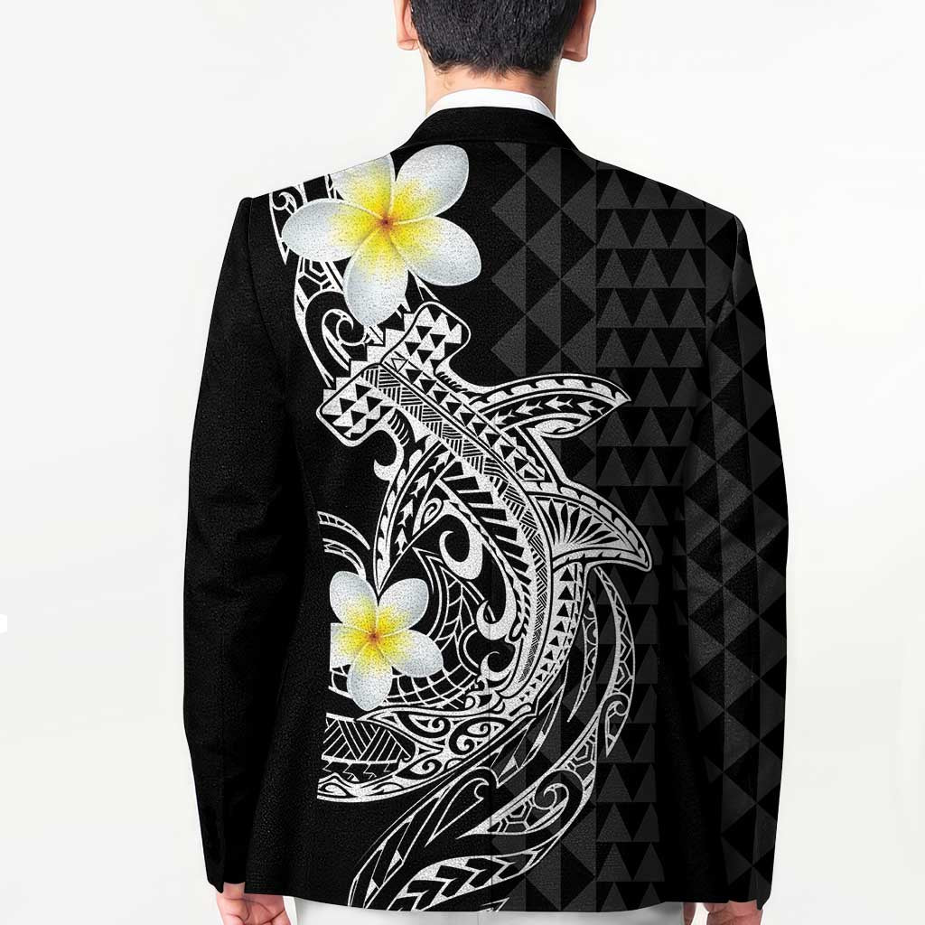 Aloha Hammerhead Shark Blazer Black Hawaiian Kakau Tribal Tattoo - Polynesian Pride