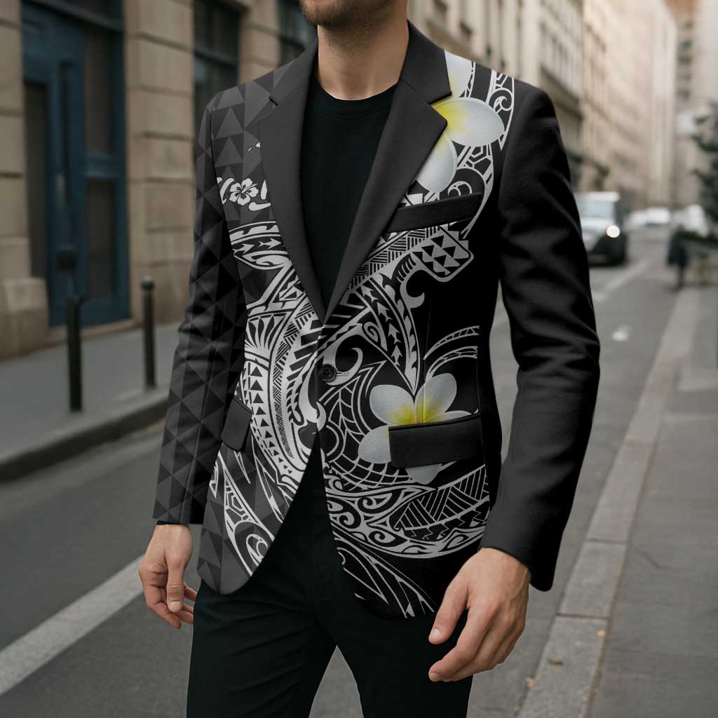 Aloha Hammerhead Shark Blazer Black Hawaiian Kakau Tribal Tattoo - Polynesian Pride