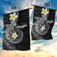 Aloha Hammerhead Shark Garden Flag Black Hawaiian Kakau Tribal Tattoo LT9 - Polynesian Pride