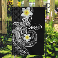 Aloha Hammerhead Shark Garden Flag Black Hawaiian Kakau Tribal Tattoo LT9 Garden Flag Black - Polynesian Pride