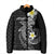 Aloha Hammerhead Shark Padded Jacket Black Hawaiian Kakau Tribal Tattoo - Polynesian Pride