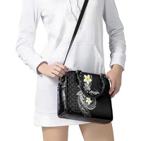 Aloha Hammerhead Shark Shoulder Handbag Black Hawaiian Kakau Tribal Tattoo LT9 - Polynesian Pride