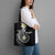 Aloha Hammerhead Shark Tote Bag Black Hawaiian Kakau Tribal Tattoo - Polynesian Pride