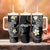 Aloha Hammerhead Shark Tumbler With Handle Black Hawaiian Kakau Tribal Tattoo
