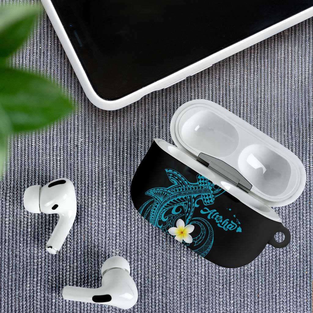 Aloha Hammerhead Shark AirPods Case Calypso Hawaiian Kakau Tribal Tattoo - Polynesian Pride