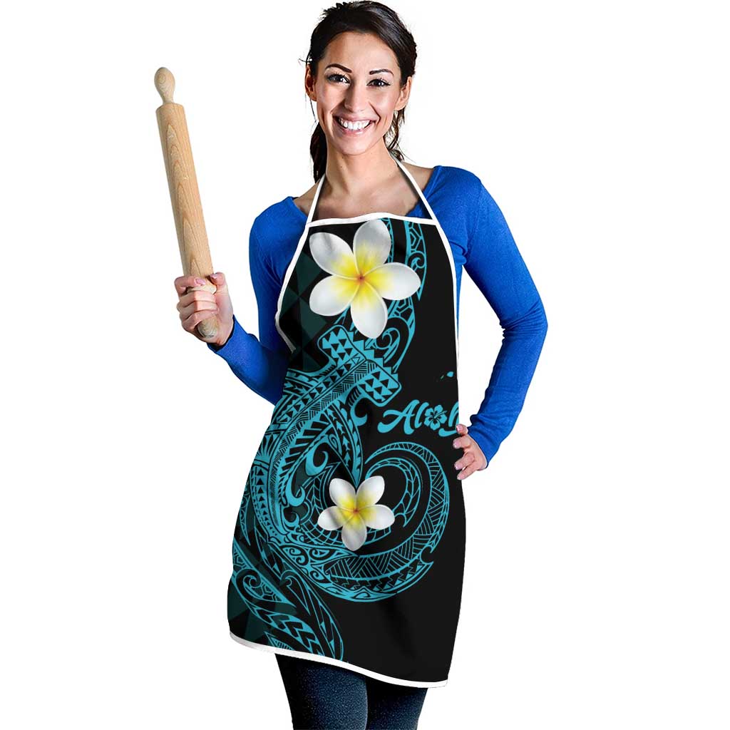 Aloha Hammerhead Shark Apron Calypso Hawaiian Kakau Tribal Tattoo - Polynesian Pride