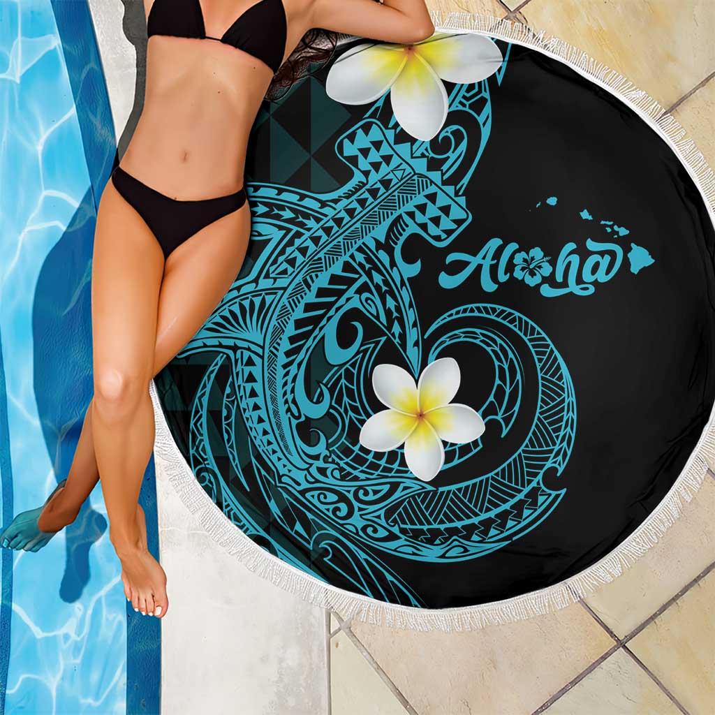 Aloha Hammerhead Shark Beach Blanket Calypso Hawaiian Kakau Tribal Tattoo