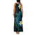 Aloha Hammerhead Shark Family Matching Tank Maxi Dress and Hawaiian Shirt Calypso Hawaiian Kakau Tribal Tattoo