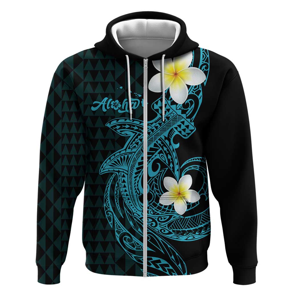 Aloha Hammerhead Shark Hoodie Calypso Hawaiian Kakau Tribal Tattoo