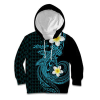 Aloha Hammerhead Shark Kid Hoodie Calypso Hawaiian Kakau Tribal Tattoo