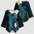Aloha Hammerhead Shark Kimono Sleeve Blouse Calypso Hawaiian Kakau Tribal Tattoo - Polynesian Pride
