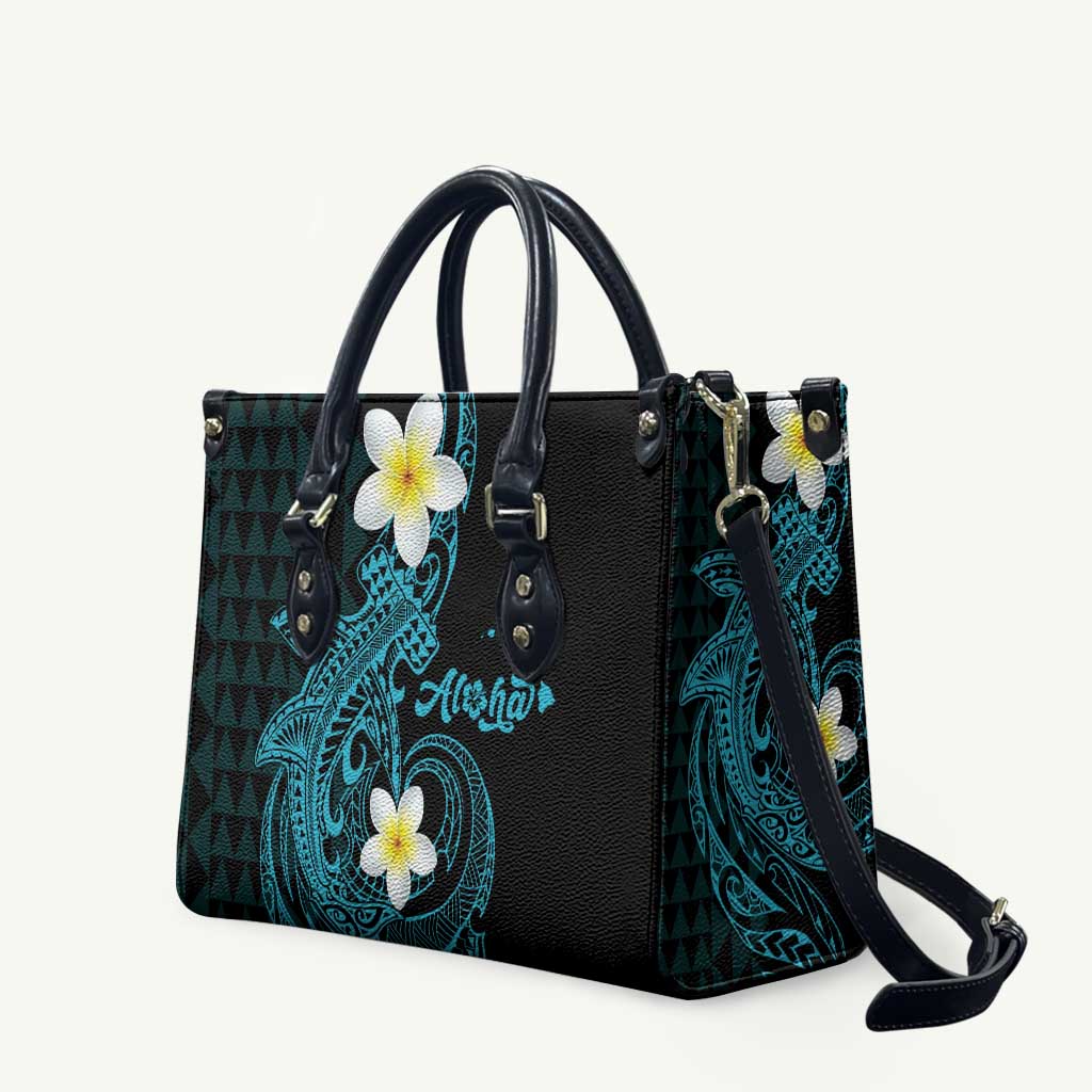 Aloha Hammerhead Shark Leather Bag Calypso Hawaiian Kakau Tribal Tattoo - Polynesian Pride