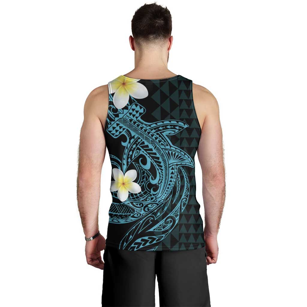 Aloha Hammerhead Shark Men Tank Top Calypso Hawaiian Kakau Tribal Tattoo