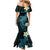 Aloha Hammerhead Shark Mermaid Dress Calypso Hawaiian Kakau Tribal Tattoo