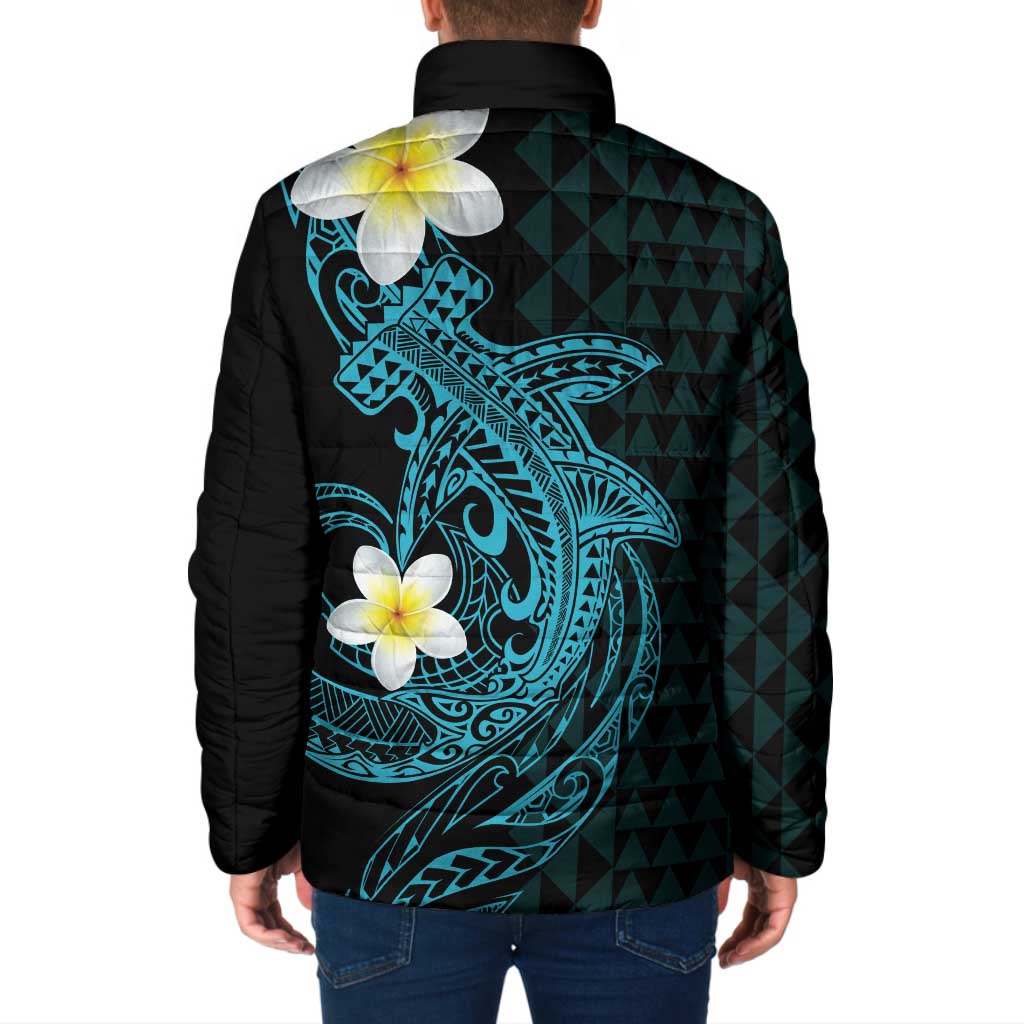 Aloha Hammerhead Shark Padded Jacket Calypso Hawaiian Kakau Tribal Tattoo - Polynesian Pride
