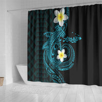 Aloha Hammerhead Shark Shower Curtain Calypso Hawaiian Kakau Tribal Tattoo