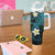 Aloha Hammerhead Shark Tumbler With Handle Calypso Hawaiian Kakau Tribal Tattoo