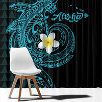 Aloha Hammerhead Shark Window Curtain Calypso Hawaiian Kakau Tribal Tattoo