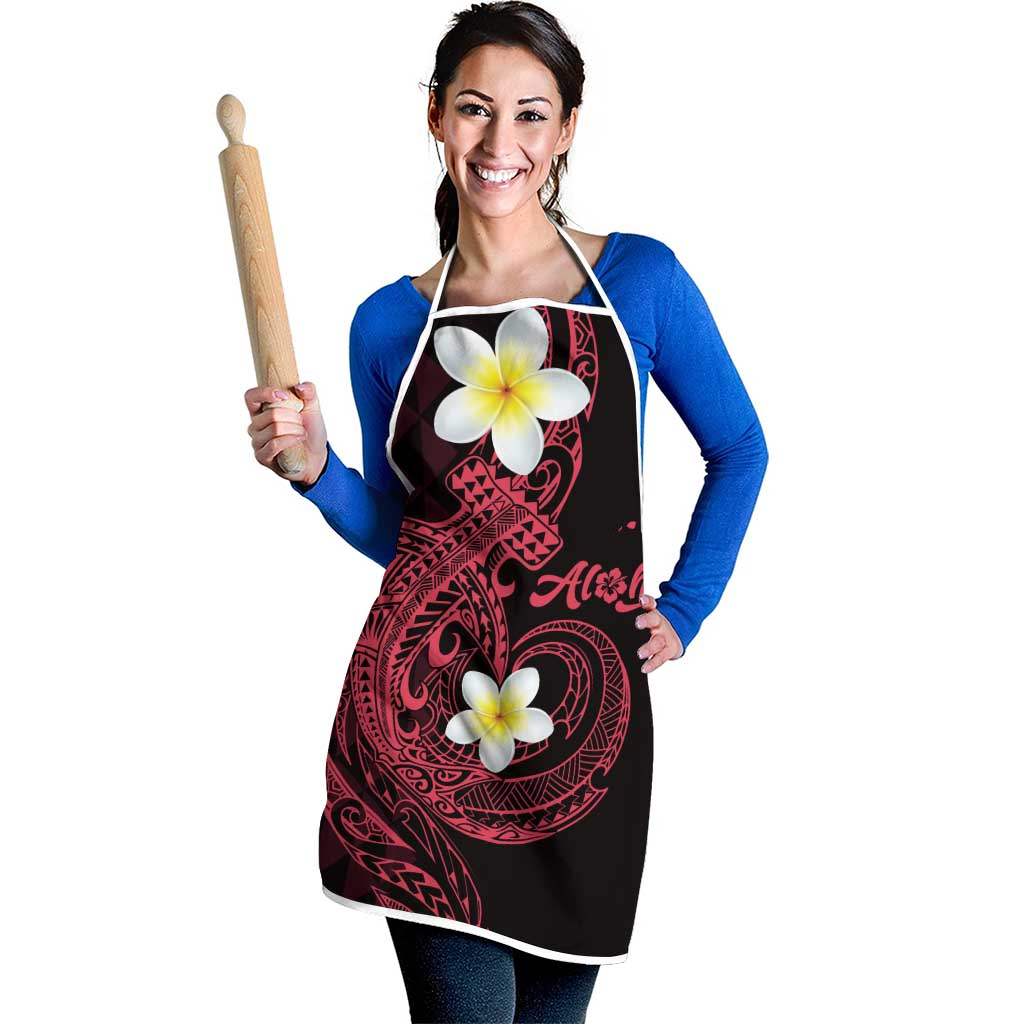 Aloha Hammerhead Shark Apron Feverish Pink Hawaiian Kakau Tribal Tattoo - Polynesian Pride