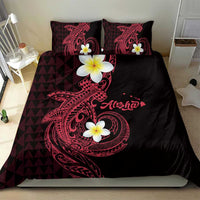 Aloha Hammerhead Shark Bedding Set Feverish Pink Hawaiian Kakau Tribal Tattoo
